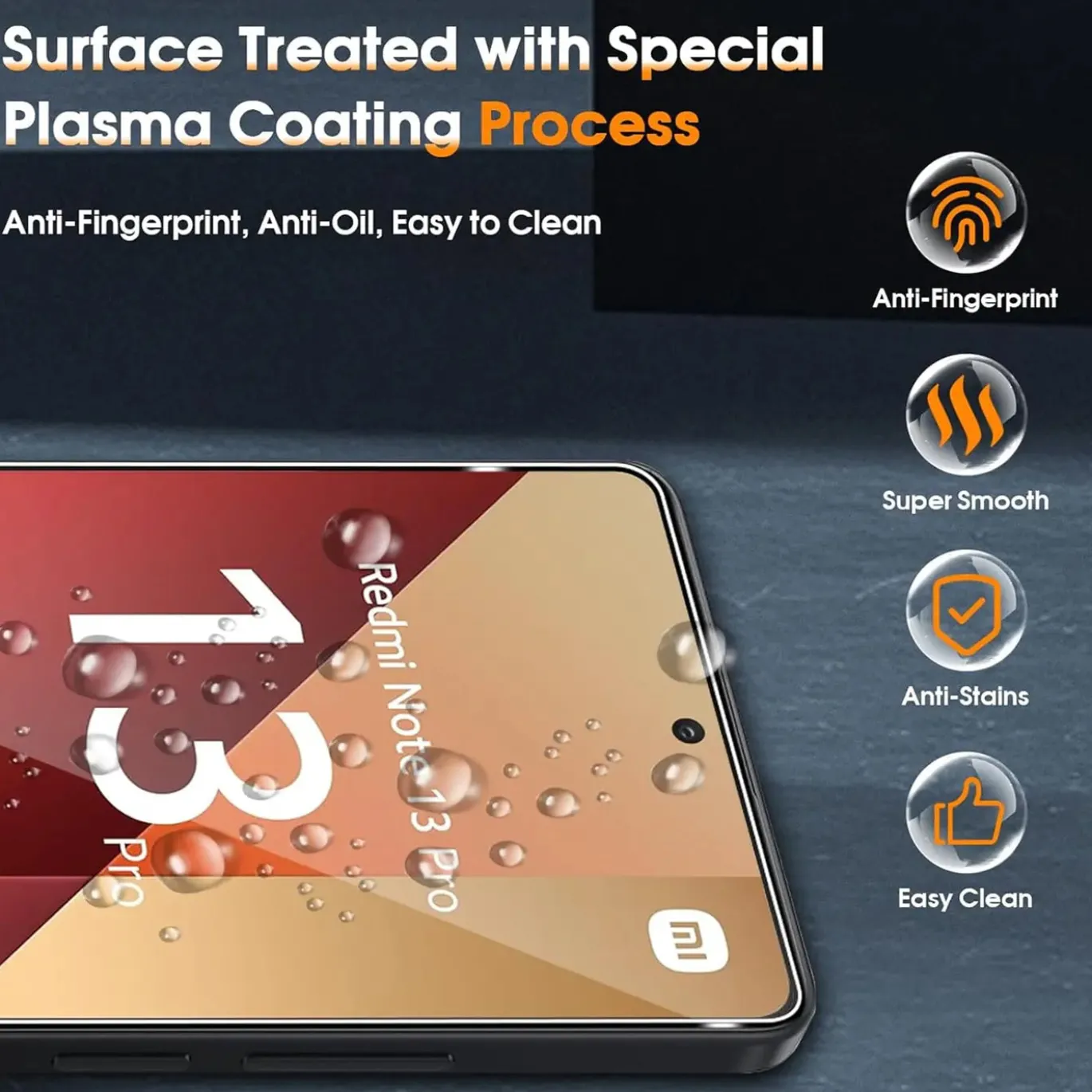 Xiaomi Redmi Note 13 Pro 5G - 9H Displayschutzfolie 2x Display & Kamera