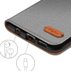 Xiaomi Redmi Note 13 Pro+ 5G - Jeanslook Klapphülle mit Kartenfach
