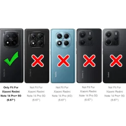 Xiaomi Redmi Note 14 Pro+ 5G - Outdoor Hardcase mit Ringhalter
