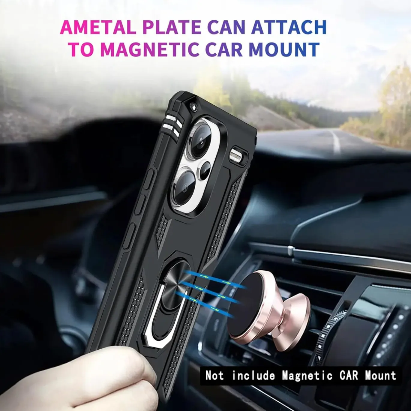 Xiaomi Redmi Note 13 Pro+ 5G - Outdoor Hardcase mit Ringhalter