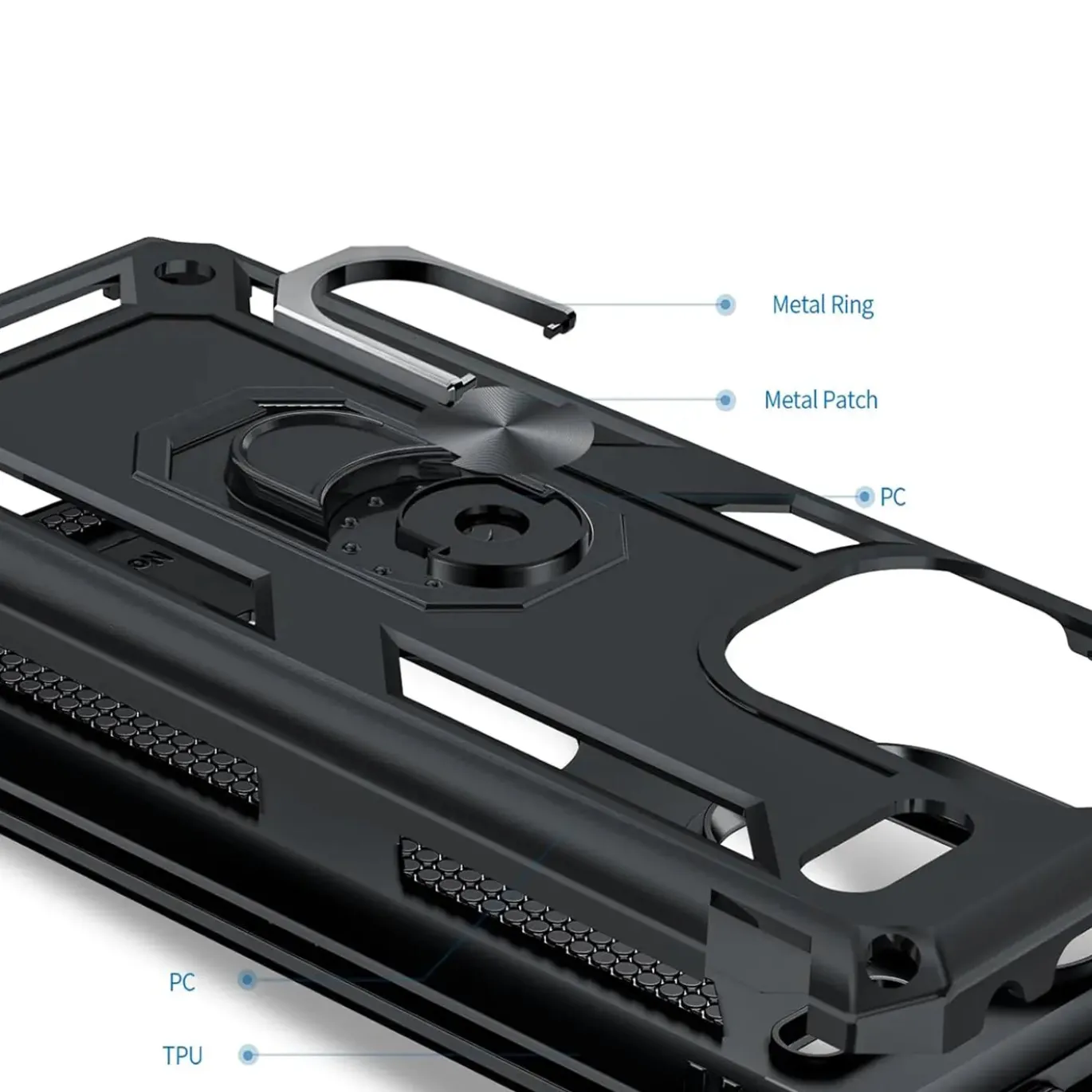 Xiaomi Redmi Note 13 Pro+ 5G - Outdoor Hardcase mit Ringhalter