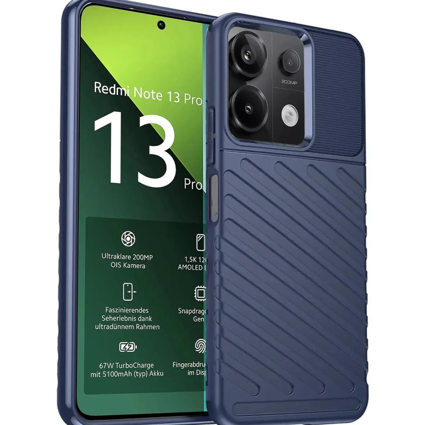Xiaomi Redmi Note 13 Pro 5G - Elegante Hülle stoßfest & stylisch