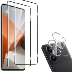 Xiaomi Redmi Note 13 Pro+ 5G - 9H Displayschutzfolie 2x Display & Kamera