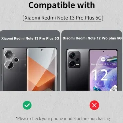 Xiaomi Redmi Note 13 Pro+ 5G - 9H Displayschutzfolie 2x Display & Kamera