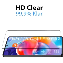 Xiaomi Redmi Note 11 Pro+ 5G - 9H Displayschutzfolie 2x Display & Kamera