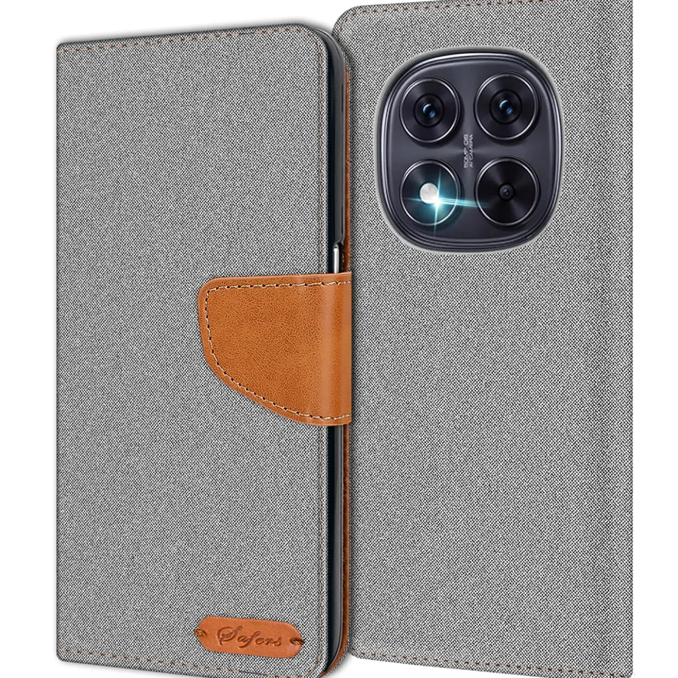 Xiaomi Redmi Note 14 Pro+ 5G - Jeanslook Klapphülle mit Kartenfach