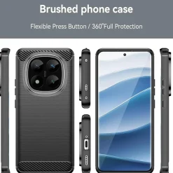 Xiaomi Redmi Note 14 Pro+ 5G - Carbon Case Hülle, stoßfest