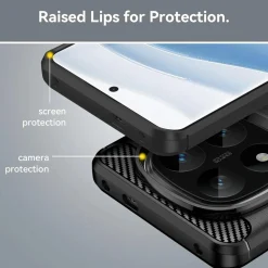 Xiaomi Redmi Note 14 Pro+ 5G - Carbon Case Hülle, stoßfest