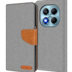 Xiaomi Redmi Note 14 Pro 4G - Jeanslook Klapphülle mit Kartenfach