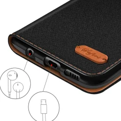 Xiaomi Redmi Note 13 Pro 5G - Jeanslook Klapphülle mit Kartenfach