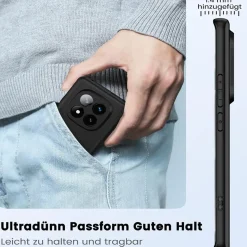 Xiaomi Redmi Note 14 Pro+ 5G - Slim Silikon Backcover Schwarz
