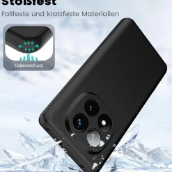 Xiaomi Redmi Note 14 Pro+ 5G - Slim Silikon Backcover Schwarz