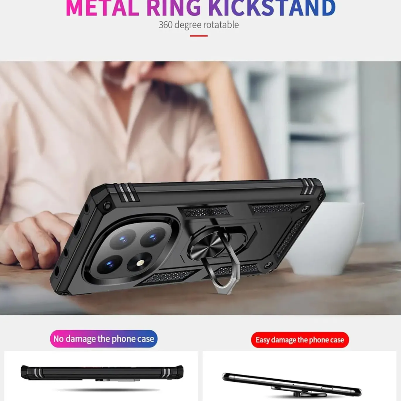 Xiaomi Redmi Note 14 Pro 5G - Outdoor Hardcase mit Ringhalter