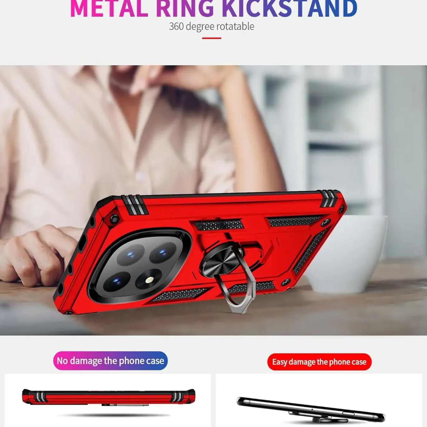 Xiaomi Redmi Note 14 Pro 5G - Outdoor Hardcase mit Ringhalter
