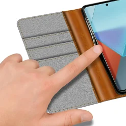 Xiaomi Redmi Note 13 Pro 4G - Jeanslook Klapphülle mit Kartenfach