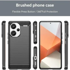 Xiaomi Redmi Note 13 Pro+ 5G - Carbon Case Hülle, stoßfest