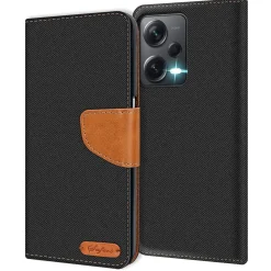 Xiaomi Redmi Note 12 Pro Plus 5G - Jeanslook Klapphülle mit Kartenfach