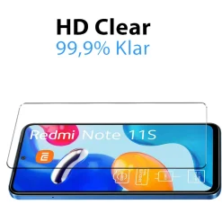 Xiaomi Redmi Note 11S - 9H Displayschutzfolie 2x Display & Kamera