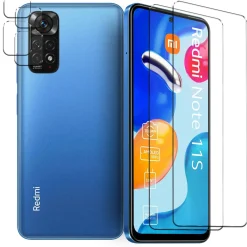 Xiaomi Redmi Note 11S - 9H Displayschutzfolie 2x Display & Kamera