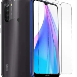 Xiaomi Redmi Note 8T - 9H Displayschutzfolie 2x Display & Kamera