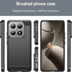 Xiaomi 14T - Carbon Case Hülle, stoßfest