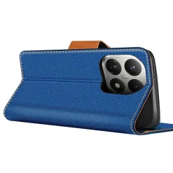 Xiaomi 15T - Jeanslook Klapphülle mit Kartenfach
