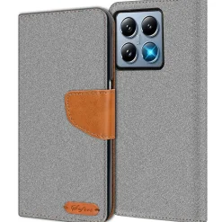 Xiaomi 14T - Jeanslook Klapphülle mit Kartenfach
