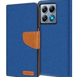Xiaomi 14T - Jeanslook Klapphülle mit Kartenfach