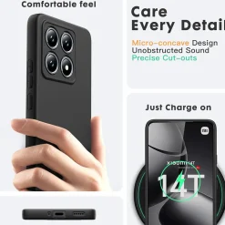 Xiaomi 14T - Slim Silikon Backcover Schwarz