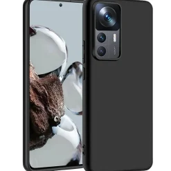 Xiaomi 12T / 12T Pro - Slim Silikon Backcover Schwarz