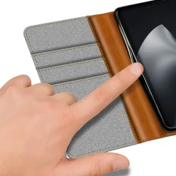 Xiaomi 15T Pro - Jeanslook Klapphülle mit Kartenfach