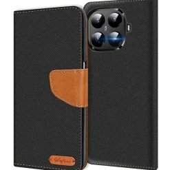 Xiaomi 15T Pro - Jeanslook Klapphülle mit Kartenfach