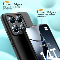 Xiaomi 14T Pro - Slim Silikon Backcover Schwarz
